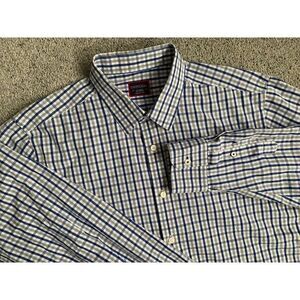 Untuckit Men's Long Sleeved Plaid‎ Button Up Shirt XL